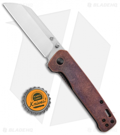 QSP Penguin Liner Lock Knife Copper (3.12" Satin D2) 