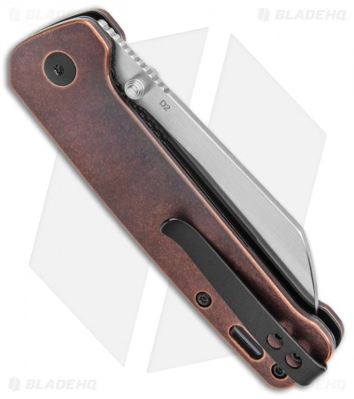 QSP Penguin Liner Lock Knife Copper (3.12" Satin D2) 