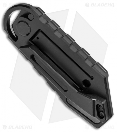 Quartermaster ALF-6 "Yoda" Frame Lock Knife Black SW (3.25" Limo Tint)