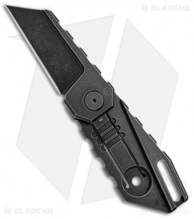 Quartermaster ALF-6 "Yoda" Frame Lock Knife Black SW (3.25" Texas Tea)