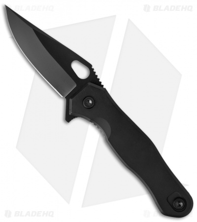 Quartermaster Mr. Roper "Eviction" Frame Lock Knife Black (3.6" Black) QSE-5ZLT