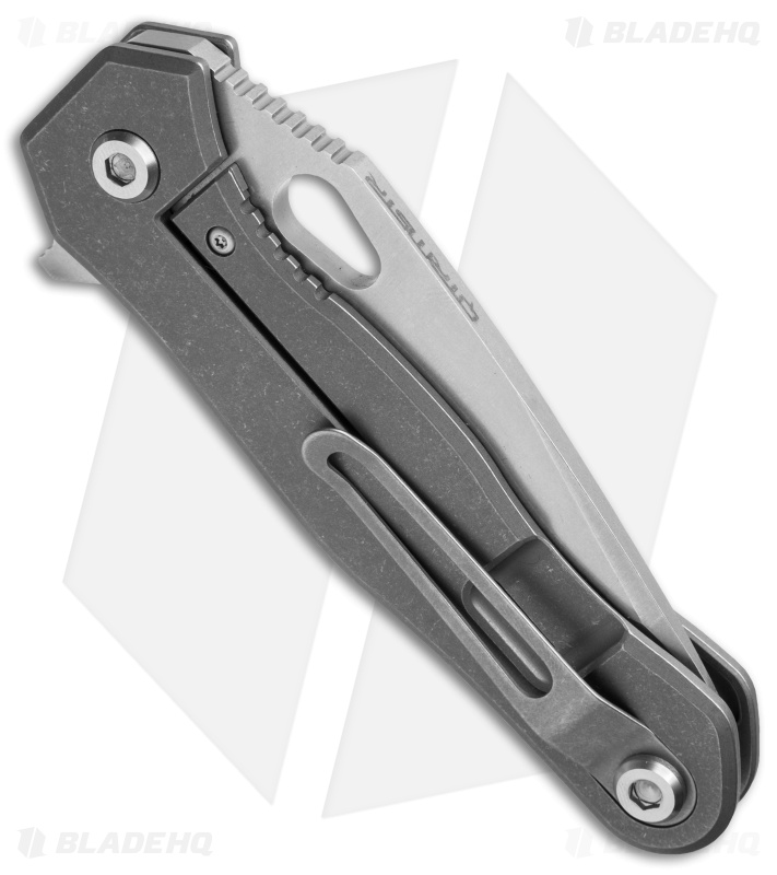 Quartermaster Mr. Roper "Eviction" Tanto Flipper Knife Ti (3.6" SW) QSE-6Z