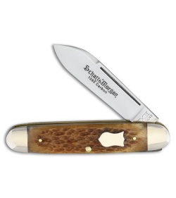 Queen 99 Heritage Traditional Pocket Knife 3.625" Brown Jigged Bone 