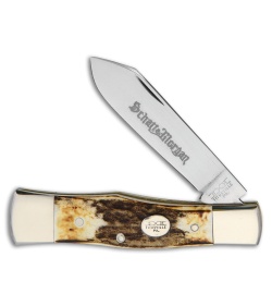 Queen Cutlery Jumbo Gunstock Traditional Pocket Knife 4.125" Elk Stag