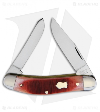 Queen Cutlery Queen City Sowbelly Traditional Pocket Knife 3.75" Red Bone