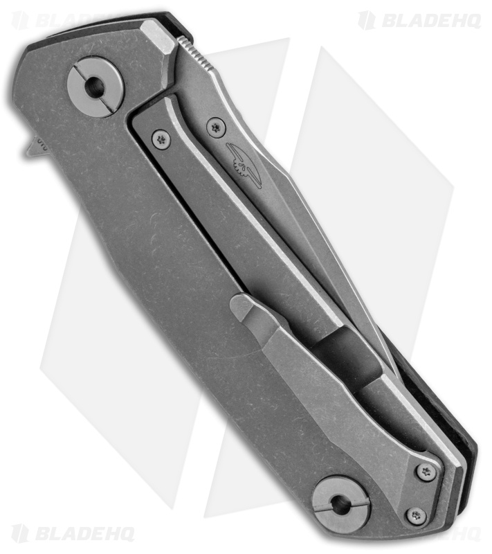 Real Steel Control Flipper Folding Knife Carbon Fiber/Titanium (3.4" SW) 3605F