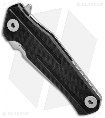 Real Steel Element Frame Lock Knife Black G-10 (3.5" Stonewash) 3606F
