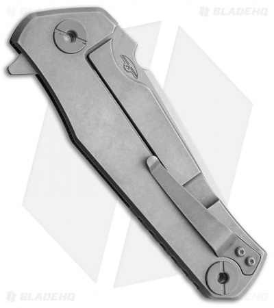 Real Steel Element Frame Lock Knife Black Micarta (3.5" Stonewash)