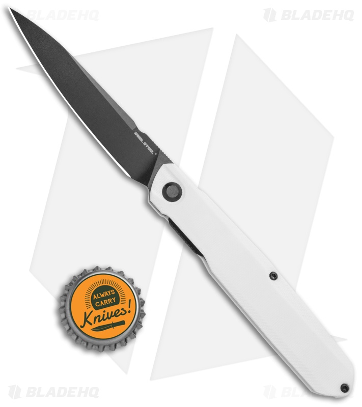 Real Steel G5 Metamorph Imperial Edition Knife White G-10 (4" Black) 