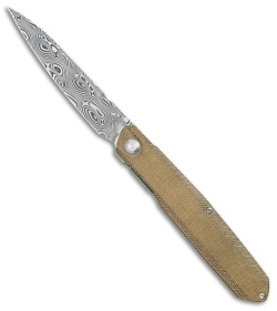 Real Steel G5 Ultra Metamorph Knife Liner Lock Tan Micarta (3.5" Balbachdamast)