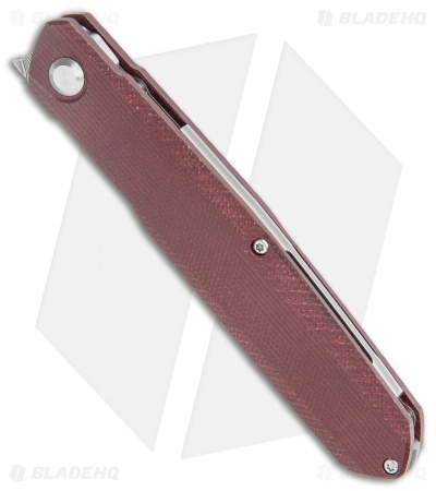 Real Steel G5 Metamorph Knife Liner Lock Red Micarta  (3.5" Balbachdamast) 