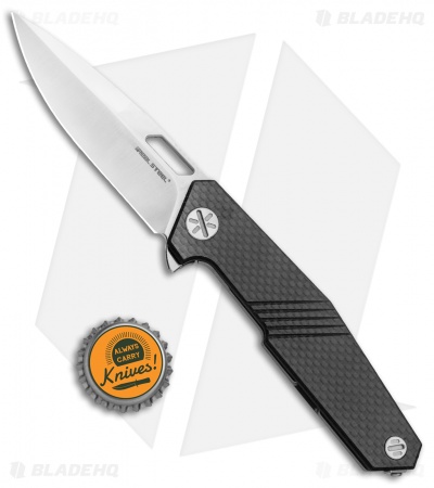 Real Steel Havran Frame Lock Knife Titanium/Carbon Fiber (3.6" Satin)
