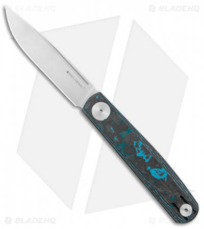 Real Steel Hel Compact Gslip Slip Joint Knife Arctic Fat Carbon (3.0" Satin)