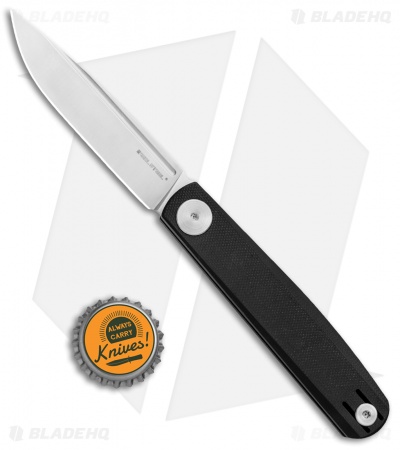 Real Steel Hel Gslip Slip Joint Knife Black G-10 (3.5" Satin) 7841