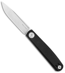 Real Steel Hel Gslip Slip Joint Knife Black G-10 (3.5" Satin) 7841