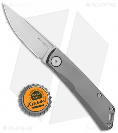 Real Steel Luna Slip Joint Knife Titanium (2.875" Satin)