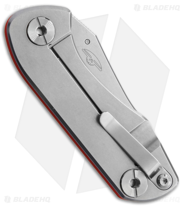 Real Steel Precision Frame Lock Folding Knife Orange (2.88" Stonewash) RS5122