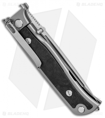 Real Steel Relict Titianium Frame Lock Knife Carbon Fiber (3.27" Satin)