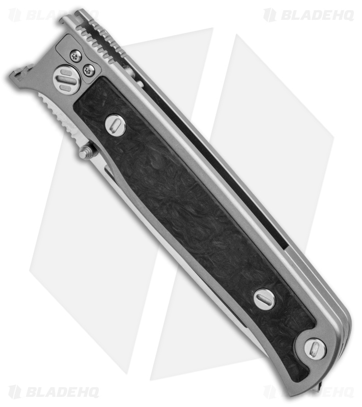 Real Steel Relict Titianium Frame Lock Knife Carbon Fiber (3.27" Satin)