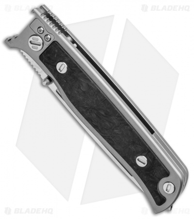 Real Steel Relict Titianium Frame Lock Knife Carbon Fiber (3.27" Satin)