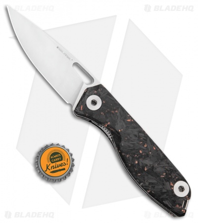 Real Steel Sidus Folding Knife Copper Shred CF (3.5" Satin)