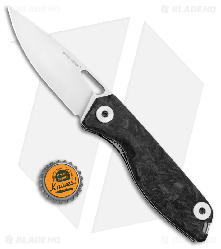 Real Steel Sidus Folding Knife Luminous Shred CF (3.5" Satin)