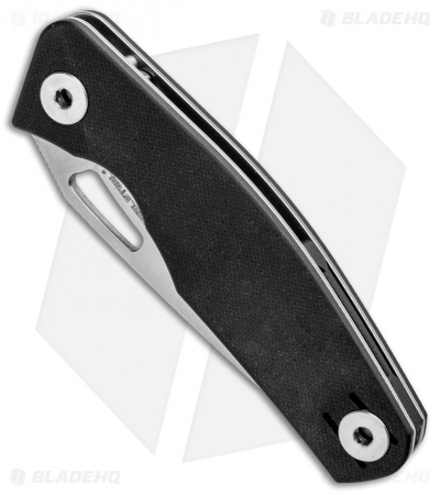 Real Steel Terra Liner Lock Knife Black G-10 (3.5" Satin)