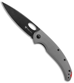 Steel Will Sedge Liner Lock Knife Gray G-10 (4" Black SW) F19-20