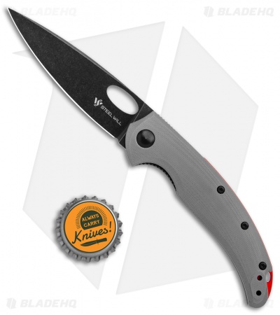 Steel Will Sedge F19M-20 Liner Lock Knife Gray G-10 (3.4" Black SW)