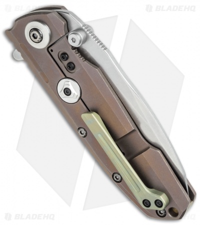Reate Knives District 9 Frame Lock Knife Titanium (3.75" Stonewash) D9