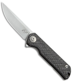 Liong Mah Design Warrior One V2 Frame Lock Knife Carbon Fiber (3.375" Stonewash)