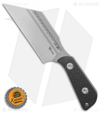 Reate Jim Skeleton Tibia Fixed Blade Knife Carbon Fiber (3.8" Satin) Limited