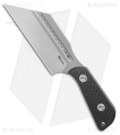Reate Jim Skeleton Tibia Fixed Blade Knife Carbon Fiber (3.8" Satin) Limited