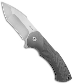 Reate Knives Fallout 2.0 Flipper Knife Titanium (3.5" Stonewash)