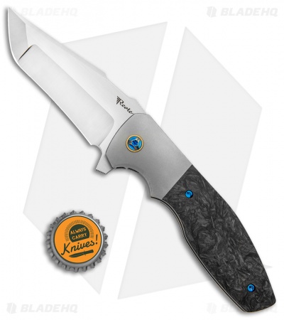 Reate Kirby Lambert Augustus Bolster Lock Knife Marble CF (3.6" Satin)