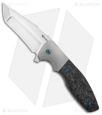 Reate Kirby Lambert Augustus Bolster Lock Knife Marble CF (3.6" Satin)