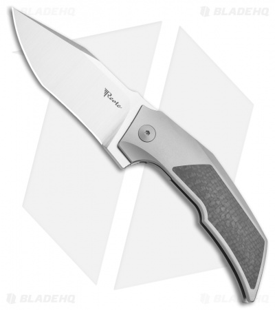 Reate Knives Bharucha T3000 Carbon Fiber Bead Blast (3" Satin)