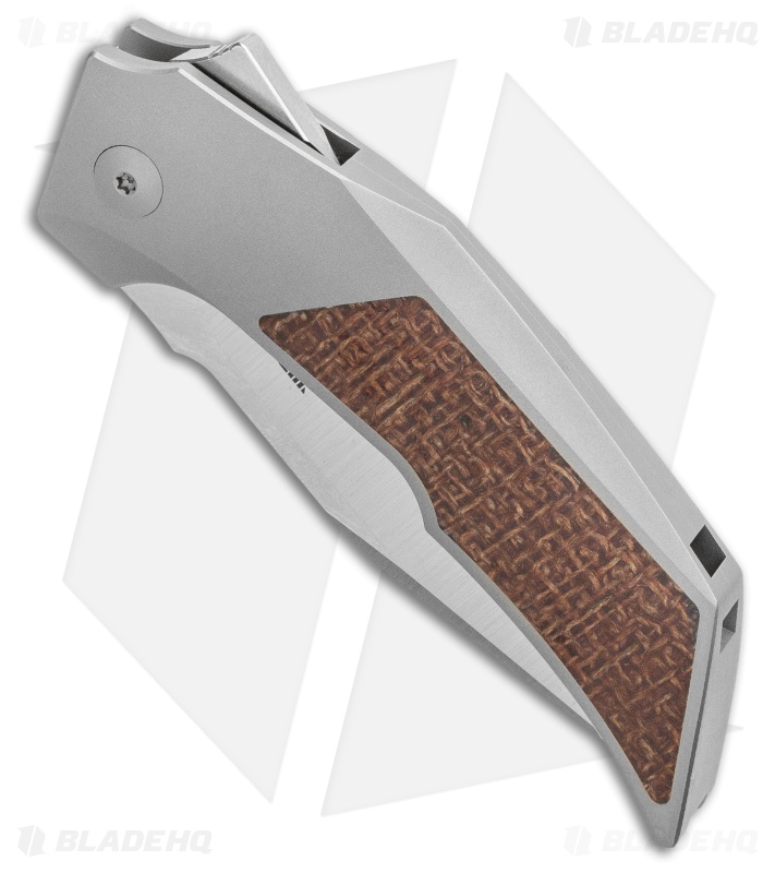Reate Bharucha T3000 Knife Brown Micarta + Ti Blade HQ