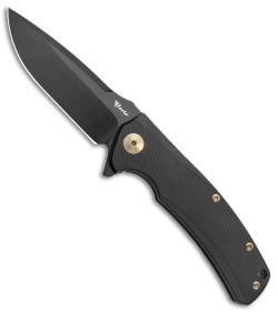 Reate Knives Mini Horizon-D Frame Lock Knife Black Ti (3.4" Black PVD)