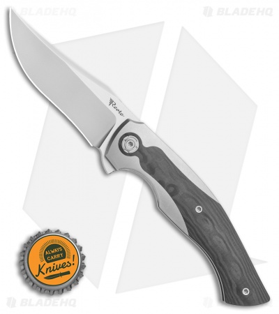 Reate Le Brun Coyote Frame Lock Knife Titanium/Carbon Fiber (3.25" Bead Blast)
