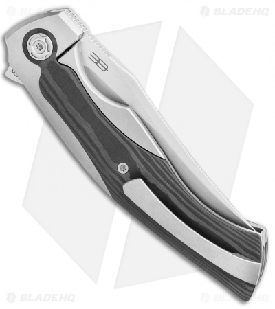 Reate Le Brun Coyote Frame Lock Knife Titanium w/ Wave CF (3.25" Bead Blast)
