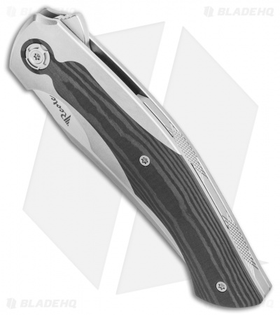 Reate Le Brun Coyote Frame Lock Knife Titanium w/ Wave CF (3.25" Bead Blast)