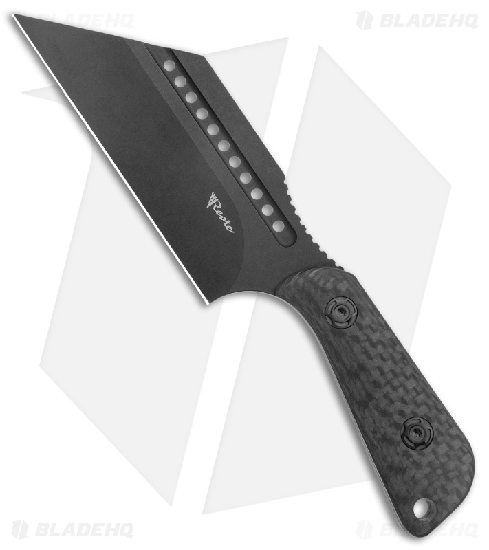 Reate & Jim Skeleton Tibia Fixed Blade Carbon Fiber (4"Black Bead Blast) 