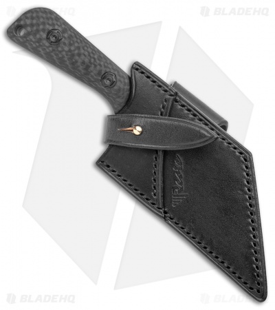 Reate & Jim Skeleton Tibia Fixed Blade Carbon Fiber (4"Black Bead Blast) 
