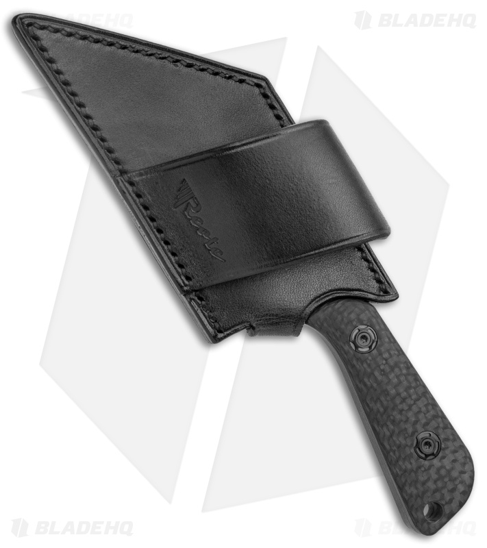 Reate & Jim Skeleton Tibia Fixed Blade Carbon Fiber (4"Black Bead Blast) 