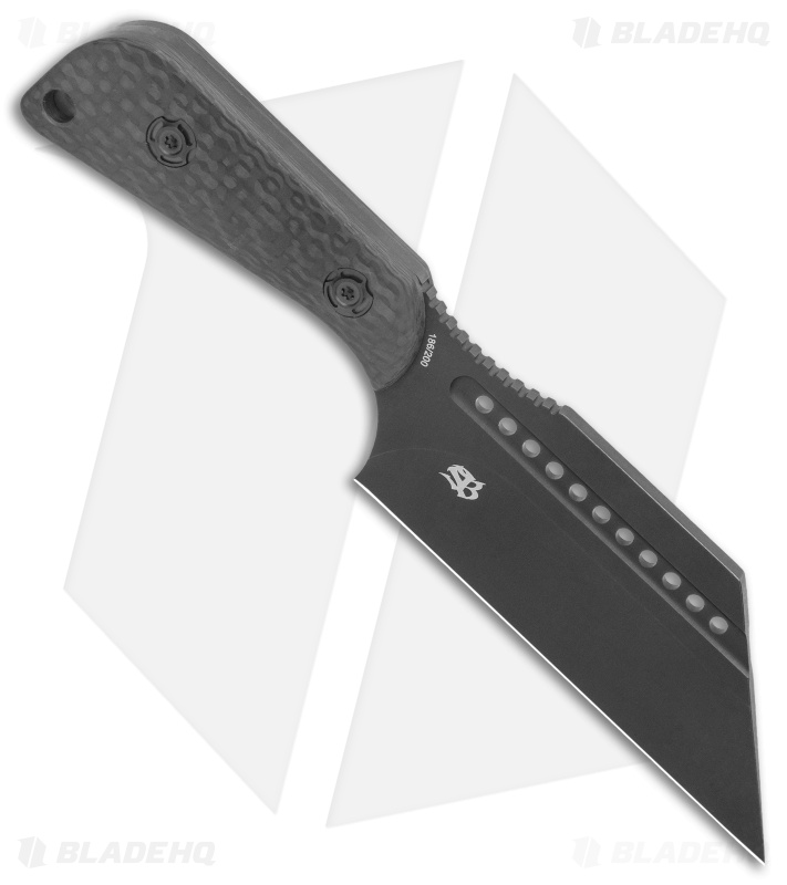 Reate & Jim Skeleton Tibia Fixed Blade Carbon Fiber (4"Black Bead Blast) 