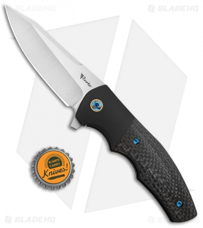 Reate Kirby Lambert Crossroads | Liner Lock Knife | Black Ti/CF