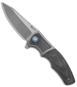 Reate Kirby Lambert Mini Crossroads Knife Black Micarta (3.3" Satin M390)