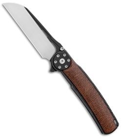 Reate J.A.C.K. 2.0 Integral Frame Lock Knife Black PVD Ti/Micarta (3.94" Satin)