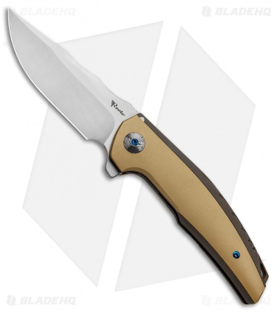 Reate J.A.C.K. Integral Knife Bronze Titanium/Brass (3.94" Satin)